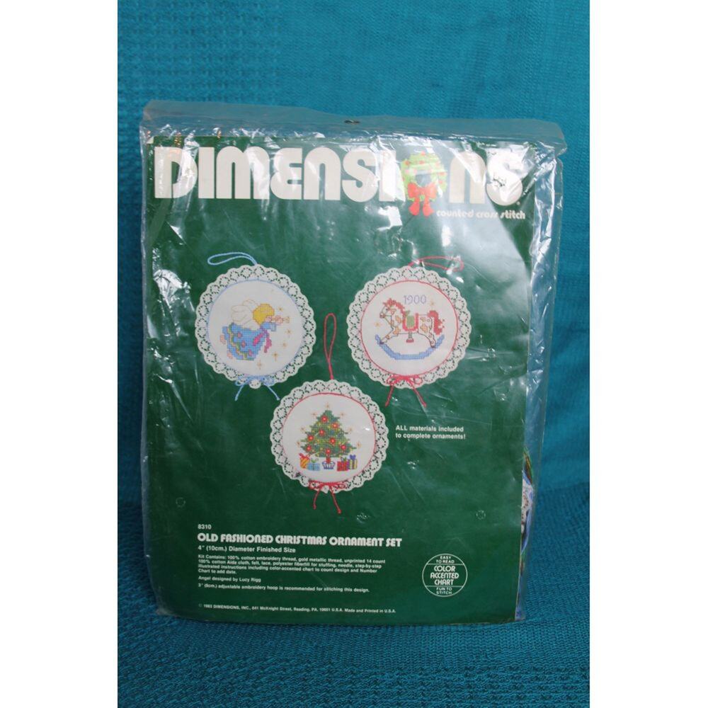 Dimensions Christmas ornament cross stitch kit